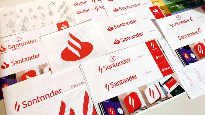 西班牙Santander銀行LOGO設(shè)計(jì)，改善用戶(hù)體驗(yàn)是王道-2